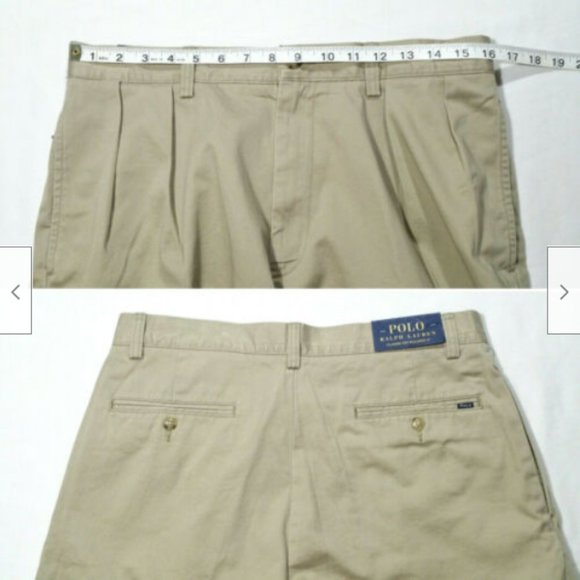 *SOLD* 38 POLO RALPH LAUREN Men Chino Shorts - Picture 3 of 8